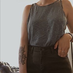 striped tank top.